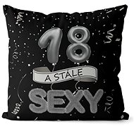 Impar pillow black Still sexy age 18 - Pillow