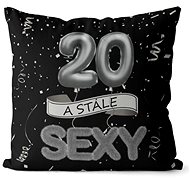 Impar pillow black Still sexy age 20 - Pillow