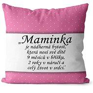 Impar polštář Maminka – život v srdci - Pillow