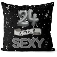 Impar pillow black Still sexy age 24 - Pillow