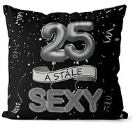 Impar pillow black Still sexy age 25 - Pillow