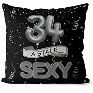 Impar pillow black Still sexy age 34 - Pillow
