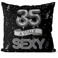 Impar pillow black Still sexy age 35 - Pillow