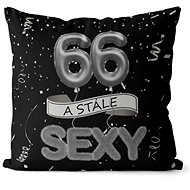 Impar pillow black Still sexy age 66 - Pillow
