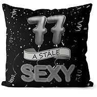 Impar pillow black Still sexy age 77 - Pillow