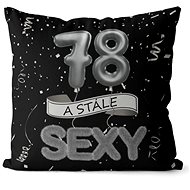 Impar pillow black Still sexy age 78 - Pillow