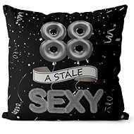 Impar pillow black Still sexy age 88 - Pillow