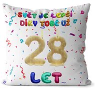 Impar Pillow The world is better because of you age 28 - Pillow
