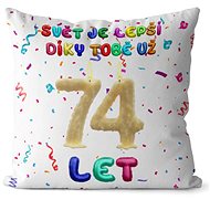 Impar Pillow The world is better thanks to you age 74 - Pillow