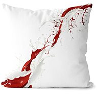Impar Pillow Red and white abstraction - Pillow