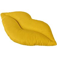 IMPAR Pillow yellow lips 52 × 27 cm - Pillow
