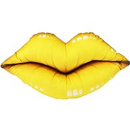 IMPAR Pillow yellow lips real 52 × 27 cm - Pillow