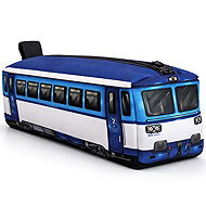 IMPAR Pencil case Train - 810 blue - School Case