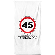 IMPAR Ty jedeš dál 45 - let – 100 × 170 cm   - Bath Towel
