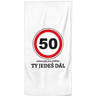 IMPAR Ty jedeš dál 50 - let – 100 × 170 cm   - Bath Towel