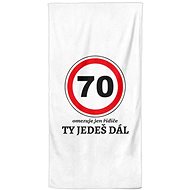 IMPAR Ty jedeš dál 70 - let – 100 × 170 cm   - Bath Towel