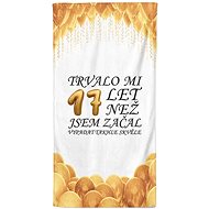 IMPAR Trvalo mi 17 let – 70 × 140 cm - Bath Towel