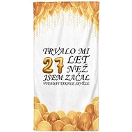 IMPAR Trvalo mi 27 let – 70 × 140 cm - Bath Towel
