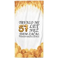 IMPAR Trvalo mi 57 let – 70 × 140 cm - Bath Towel