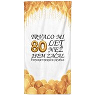 IMPAR Trvalo mi 80 let – 70 × 140 cm - Bath Towel