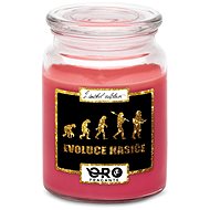 IMPAR Chocolate scented cherry candle - Evolution - fireman 500 g - Candle