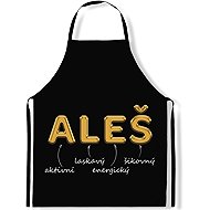 IMPAR Apron Men's names Gold, Ales - Apron