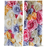 IMPAR Curtains coloured roses,140 × 250 cm - Drape