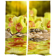 IMPAR Curtains Green orchid,140 × 250 cm - Drape