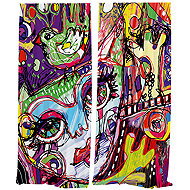 IMPAR Cat curtains art,140 × 250 cm - Drape