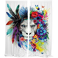 IMPAR Curtains Lion art,140 × 250 cm - Drape