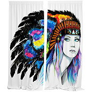 IMPAR Curtains Space Indian art,140 × 250 cm - Drape