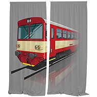 IMPAR Curtains 810 red,140 × 250 cm - Drape