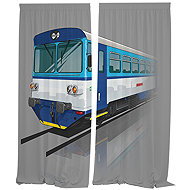 IMPAR Curtains 810 blue,140 × 250 cm - Drape