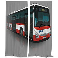 IMPAR Curtains IVECO Crossway LE,140 × 250 cm - Drape