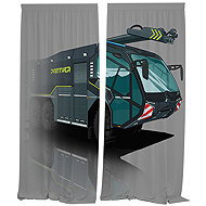 IMPAR Panther curtains black,140 × 250 cm - Drape