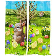 IMPAR Curtains Rabbit by the willow,140 × 250 cm - Drape