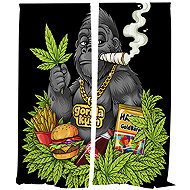 IMPAR Curtains Gorilla kush,140 × 250 cm - Drape