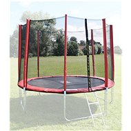 GoodJump Protective net for trampoline 366 cm - PVC - for 8 tubes - red - Protective Net
