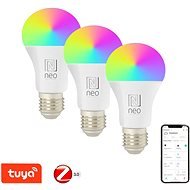 IMMAX NEO Smart szett 3x LED izzó E27 11W RGB+CCT színes és fehér, dimmelhető, Zigbee - LED izzó