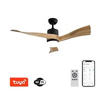 IMMAX NEO LITE SOFISTICADO Smart LED ceiling light with fan Tuya WiFi black/wood - Fan