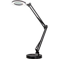 IMMAX LED ZOOM dimmelhető asztali lámpa nagyítóval, 12 W/5 V, fekete - Asztali lámpa