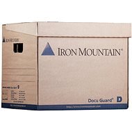 Iron Mountain Box D, 36 × 31 × 32 cm, hnedo-modrá - Archivačná krabica