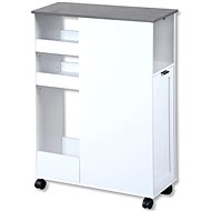 Kesper Alcove shelf with shelves, white melamine - Shelving Unit