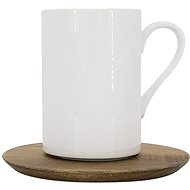 by inspire Mug Pipe, 400ml with wooden saucer - Mug