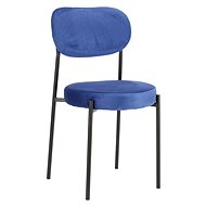 Židle Camile Velvet modrá - Jídelní židle