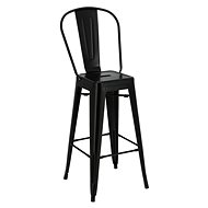 barová židle Paris Back 75cm černá - Barová židle