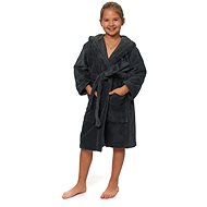 Interkontakt Children's robe with hood Cool Gray 10 years - Bathrobe