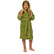 Interkontakt Children's robe with hood Olive Green 4 years - Bathrobe