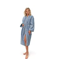 Interkontakt Women's kimono robe Fog Blue S - Bathrobe