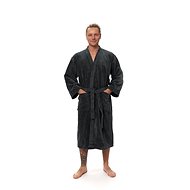 Interkontakt Men's kimono robe Cool Gray XXL - Bathrobe